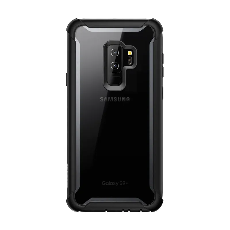 Galaxy S9 Plus Ares Case - Black Luxury Look Durable Design Texture