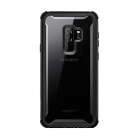 Galaxy S9 Plus Ares Case - Black Luxury Look Durable Design Texture