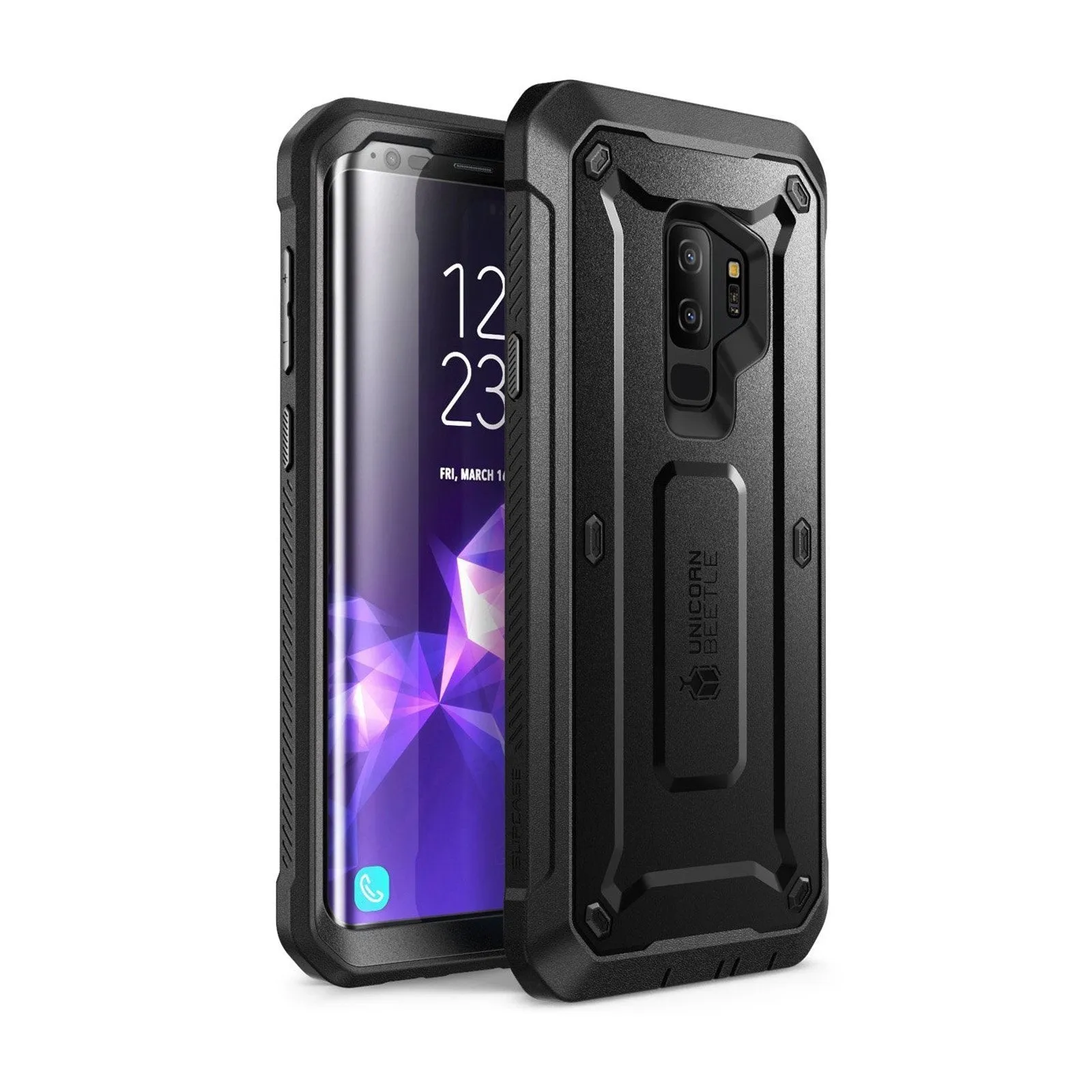 Galaxy S9 Plus Unicorn Beetle Pro Full Body Rugged Case-Black Luxury Look