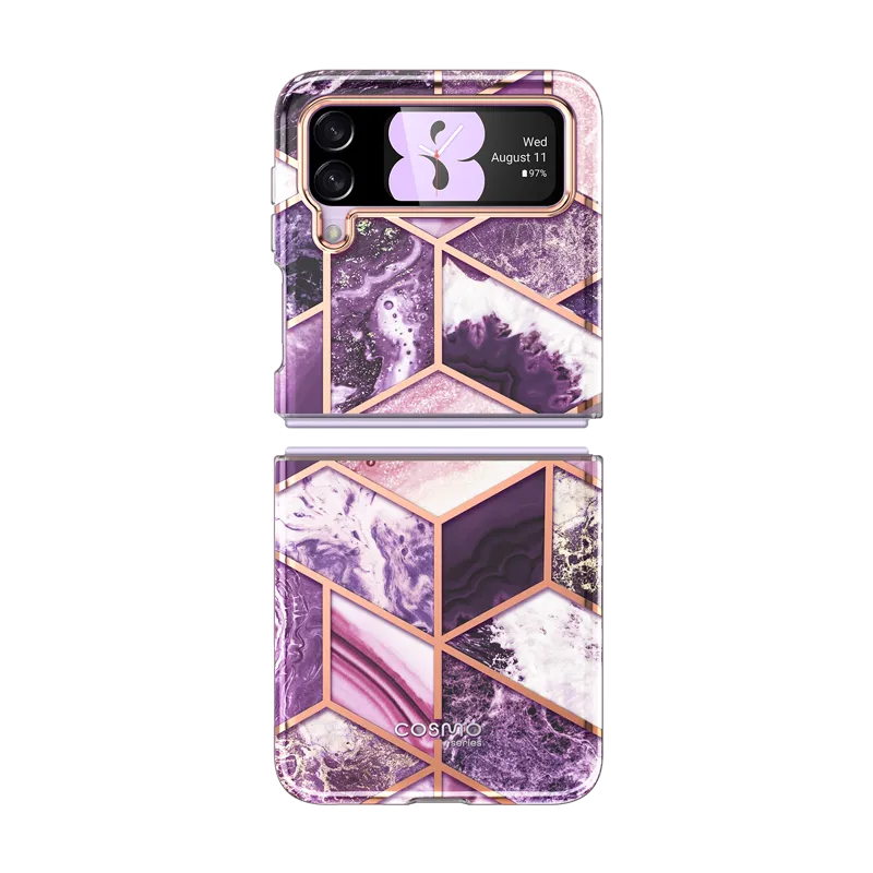 Galaxy Z Flip3 Cosmo - Marble Purple Elegant Finish Design Modern Style