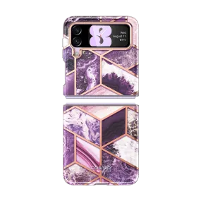 Galaxy Z Flip3 Cosmo - Marble Purple Elegant Finish Design Modern Style
