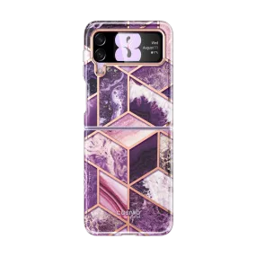 Galaxy Z Flip4 Cosmo - Marble Purple Flexible Grip Texture