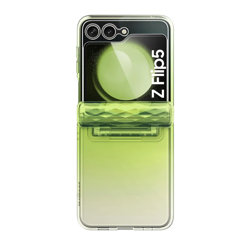 Classic Touch Soft Surface Galaxy Z Flip5 Halo - Gradient Green