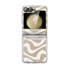 Galaxy Z Flip6 Cosmo - Beige Swirl Soft Feelings
