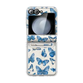 Galaxy Z Flip6 Cosmo - Blue Butterfly Vivid Surface Detail