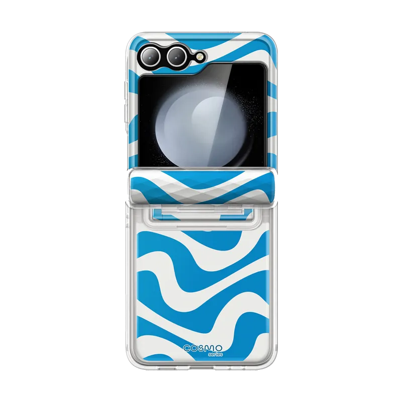 Galaxy Z Flip6 Cosmo - Blue Swirl Durable Pattern