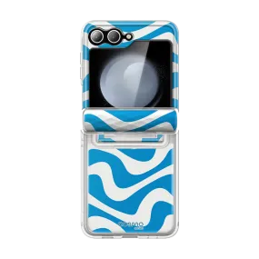 Galaxy Z Flip6 Cosmo - Blue Swirl Durable Pattern