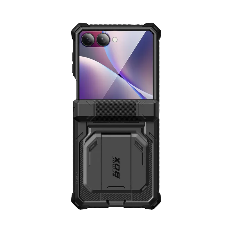 Galaxy Z Flip7 Armorbox - Black Flexible Grip Texture