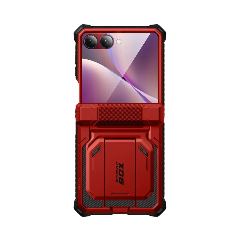Galaxy Z Flip7 Armorbox - Metallic Red Gloss Surface