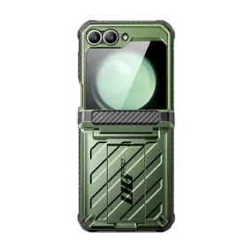 Durable Protection Layer Galaxy Z Flip7 FE Unicorn Beetle PRO Rugged Case with Belt Clip-Dark Green