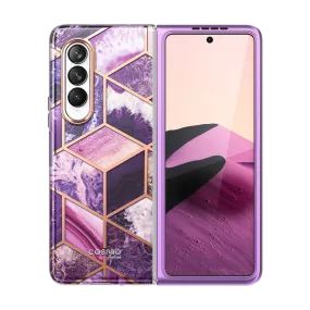 Galaxy Z Fold3 Cosmo -Marble Purple Phone Accessory Glossy Look
