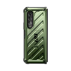Galaxy Z Fold3 Unicorn Beetle Kickstand Case with Screen Protector-Dark Green elegant design