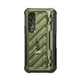 Compact Look Galaxy Z Fold3 Unicorn Beetle PRO Rugged Case with S-Pen Holder-Dark Green