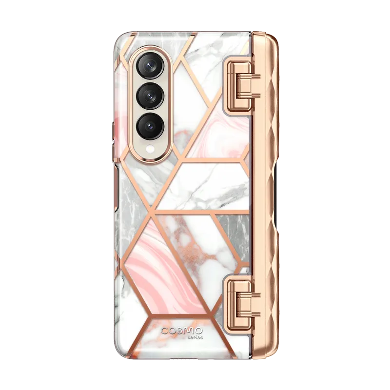 Galaxy Z Fold4 Cosmo Pro - Marble Pink Minimal Pattern Flexible Detail