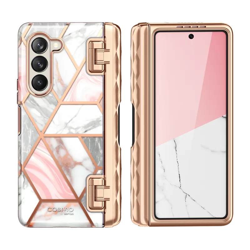 Galaxy Z Fold5 Cosmo Pro - Marble Pink TPU Material