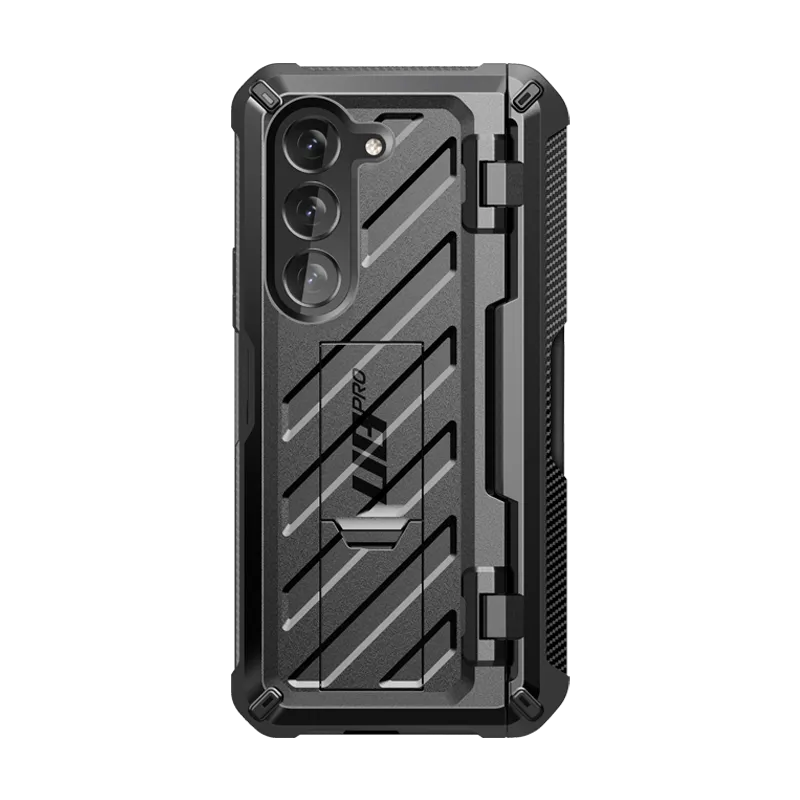 Galaxy Z Fold5 Unicorn Beetle PRO Rugged Case with S-Pen Holder-Black Sleek Texture Shock Cushion
