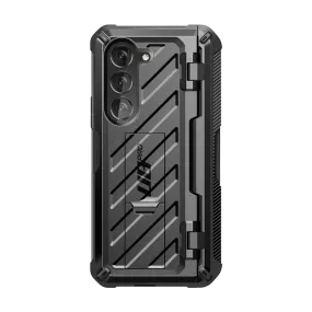 Galaxy Z Fold5 Unicorn Beetle PRO Rugged Case with S-Pen Holder-Black Sleek Texture Shock Cushion