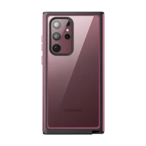 Gloss Finish Galaxy S22 Ultra Unicorn Beetle EDGE XT Bumper Case-Burgundy