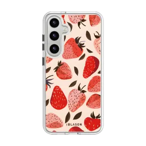 Color Layer Galaxy S23 Halo MagSafe Cute Phone Case - Strawberries
