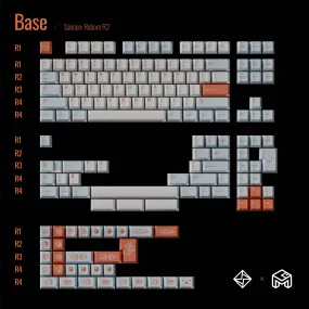 Mechanical Keyboard RGB Custom GOMASTER SALMON REBORN PBT DYE-SUBLIMATION KEYCAP SET INSTOCK EXTRA