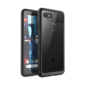 Transparent Edge Google Pixel 3a Unicorn Beetle Style Clear Case-Black