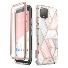 Google Pixel 4 Cosmo Case-Marble Pink Ergonomic Shape