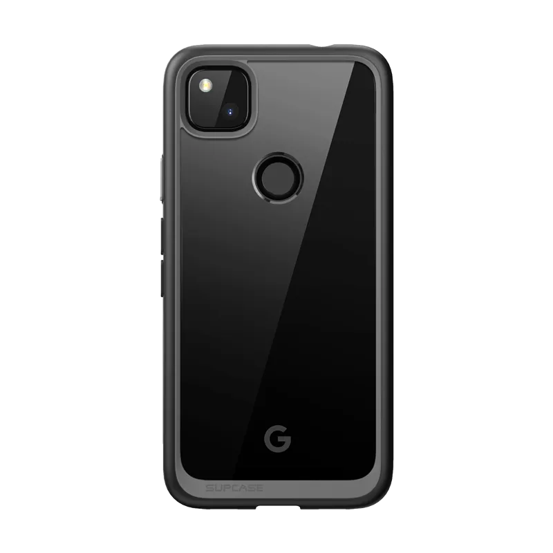 Protective Quality Modern Texture Look Google Pixel 4a (2020) Unicorn Beetle Style Clear Case-Black