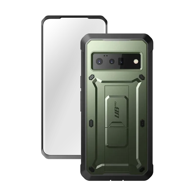 Google Pixel 6 Pro Unicorn Beetle PRO Rugged Holster Case-Dark Green Protective Design Anti scratch