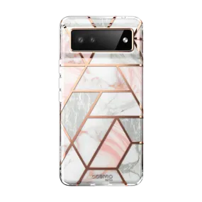 Google Pixel 6A Cosmo Case - Marble Pink Unisex Design