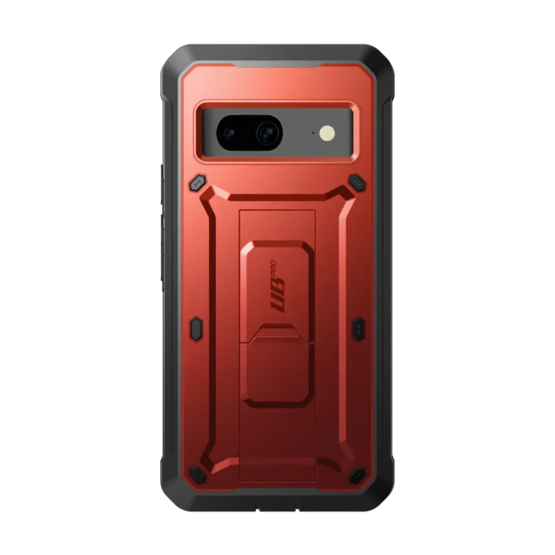 Google Pixel 7 Unicorn Beetle PRO Rugged Holster Case-Metallic Red Protective Form Fit