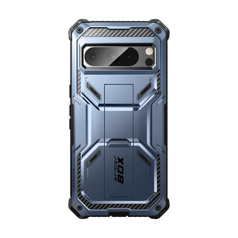 Google Pixel 8 Pro Armorbox Case - Metallic Blue Modern Texture Build Protective Build Texture