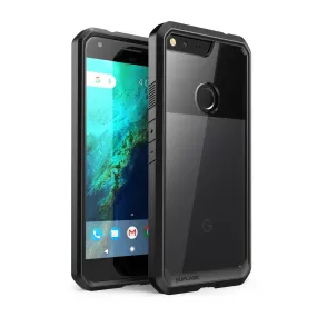 Google Pixel XL Unicorn Beetle Hybrid Protective Bumper Clear Case-Black Protective Pattern Elegant Finish