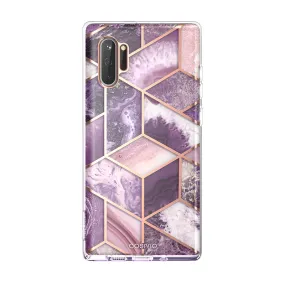 Light Finish Smooth Pattern Galaxy Note10 Cosmo Case - Marble Purple