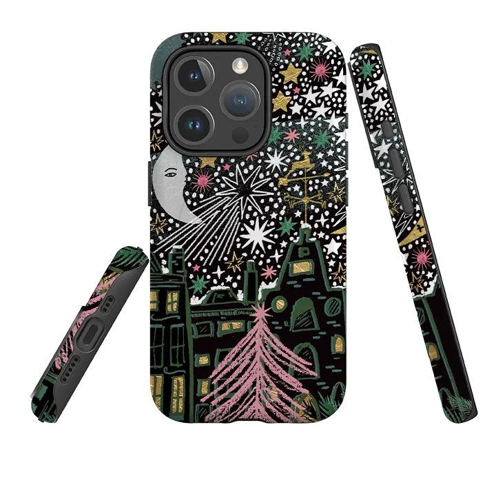 Smooth Protection Tight Fit iPhone MagSafe Tough Case - Night Before Xmas VI By Emma Frances Grant