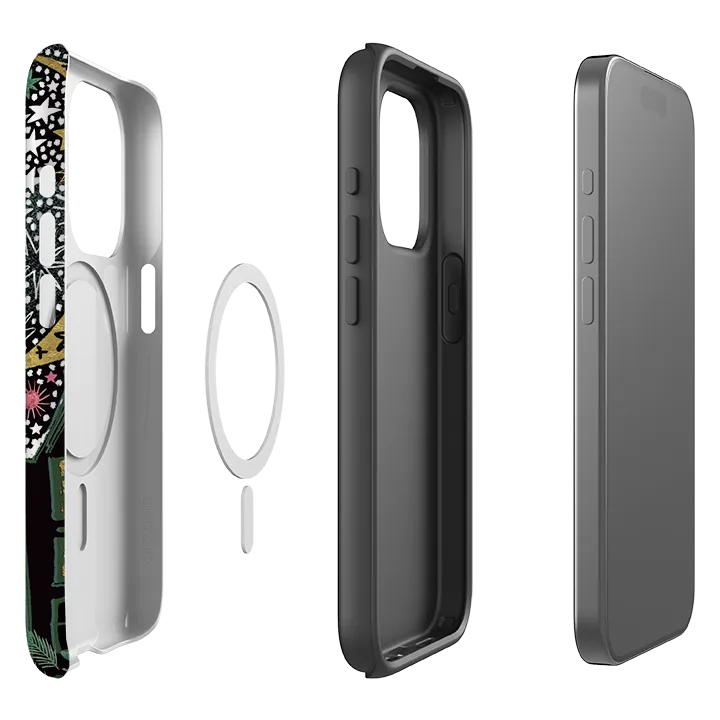 Durable Edge Texture Modern Texture iPhone MagSafe Tough Case - Night Before Xmas VI By Emma Frances Grant