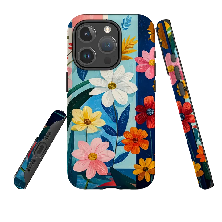 Outdoor Protection Elegant Surface iPhone MagSafe Tough Case - Bloom Floral