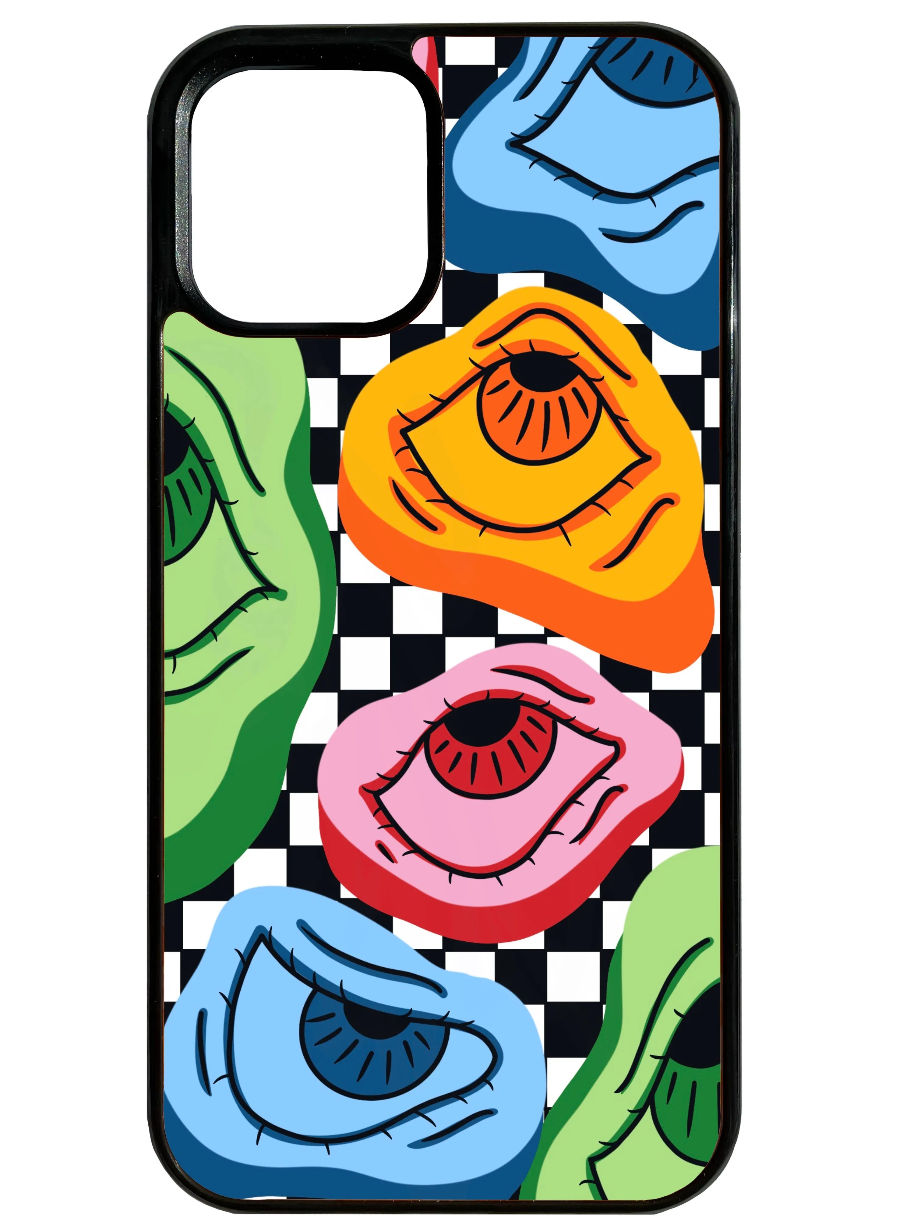 Fashion Texture Matte Texture Surface Groovy Eyes Phone Case