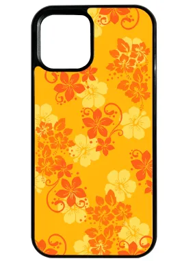Luxury Grip Hibiscus in Orange and Yellow Phone Case