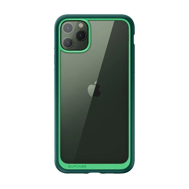 Hard Plastic iPhone 11 Pro Max 6.5 inch Unicorn Beetle Style Clear Case-Green