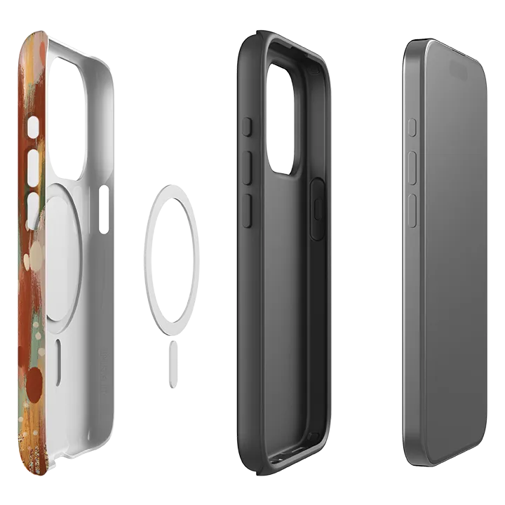 iPhone MagSafe Tough Case -  Autumn Drops Elegant Shield Rugged Surface Build