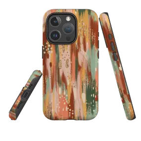 iPhone MagSafe Tough Case -  Autumn Drops Comfort Pattern Rugged Finish