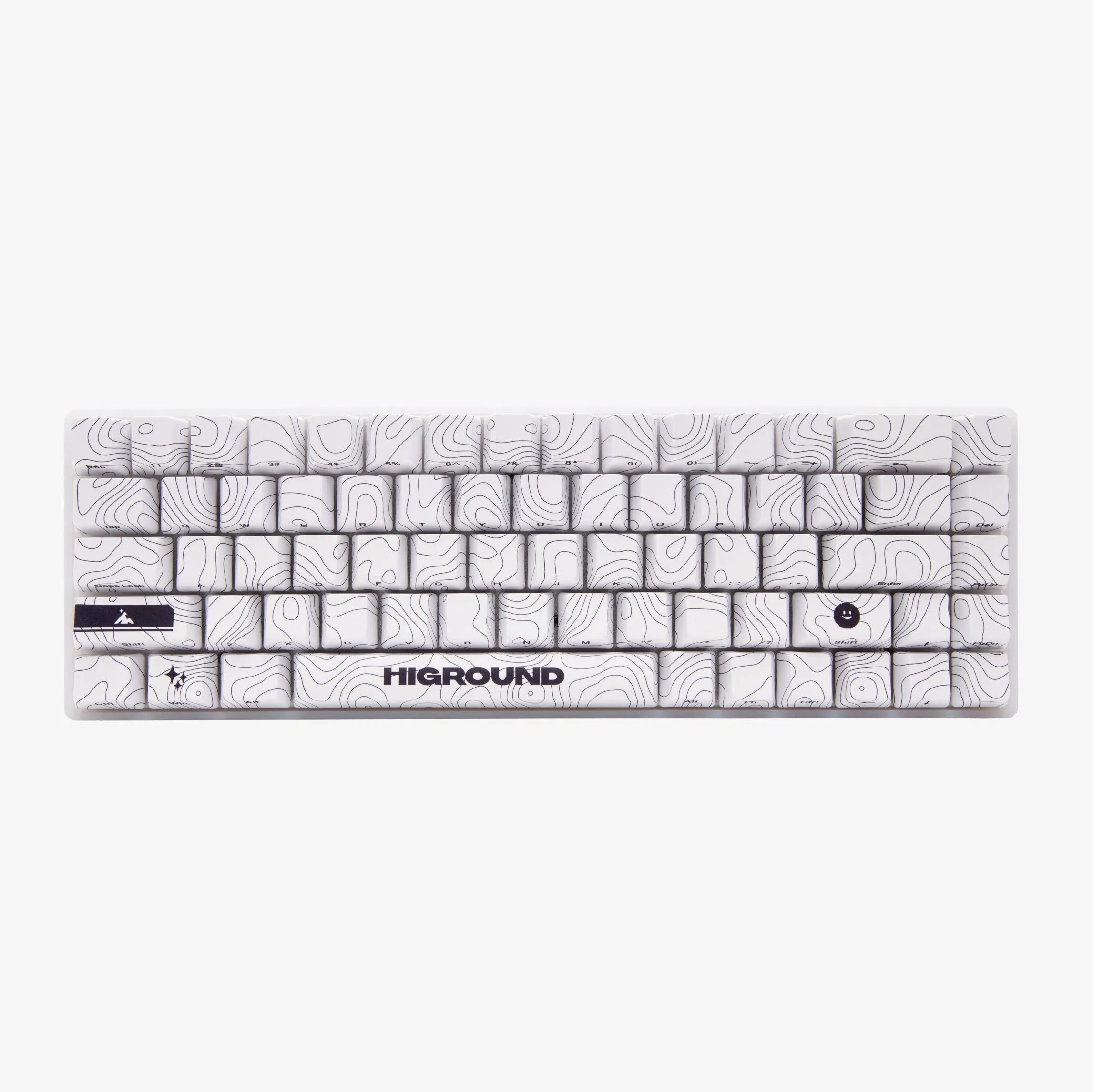 Higround Basecamp 65 Keyboard - SNOWSTONE Ergonomic Design Low Profile Switch