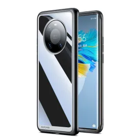 Huawei Mate 40 Pro Unicorn Beetle STYLE Clear Protective Case-Black Premium Surface Finish Flexible Edge