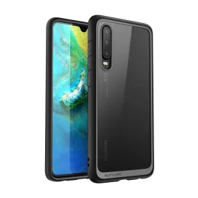 Huawei P30 Unicorn Beetle Style Slim Clear Case-Black Comfort grip design Minimal Pattern Texture