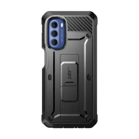 Moto G Stylus (2022) Unicorn Beetle PRO Shockproof Case-Black Polished Surface Texture Comfort Layer Texture