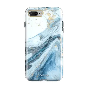 iPhone 8 Plus | 7 Plus Cosmo Case-Marble Blue Impact shield