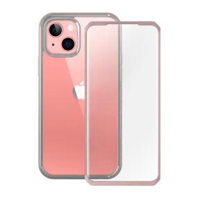 iPhone 13 6.1 inch Unicorn Beetle Edge with Screen Protector Clear Case-Peach Daily Style Ultra light