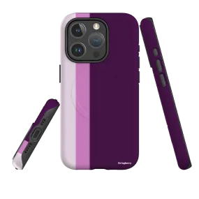 iPhone MagSafe Tough Case - Sicily Chroma Stripe Metal Texture Rugged Build Texture