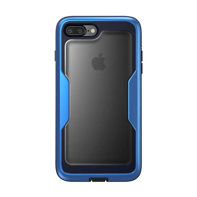 iPhone 8 Plus | 7 Plus Magma Case-Metallic Blue Metal Texture