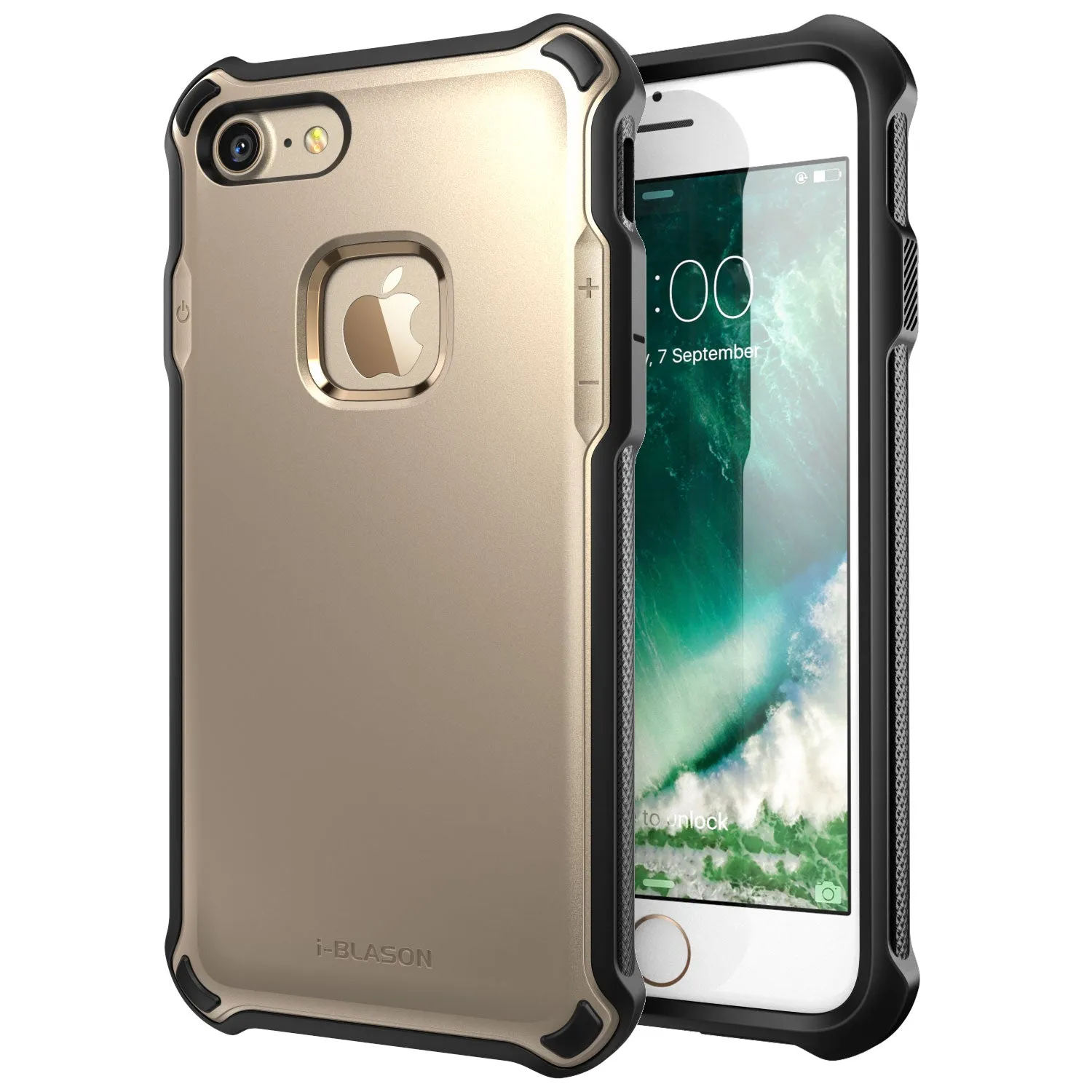 Soft edges Lightweight texture iPhone 7 Venom Case-Gold